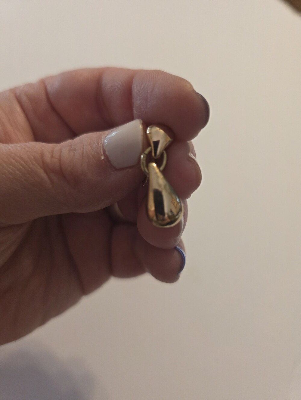 Vintage Napier Tear Drop Clip On Earrings - Picture 5 of 5